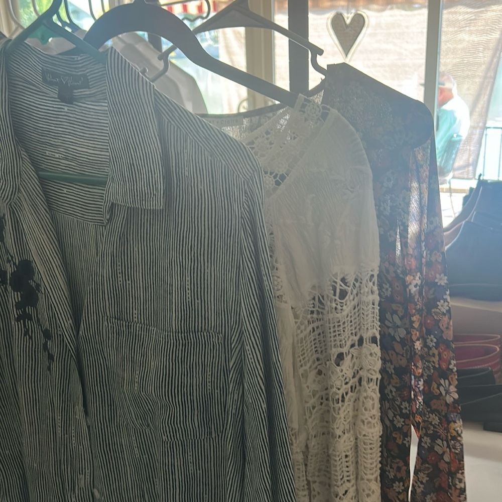 Assorted women’s shirts, size medium